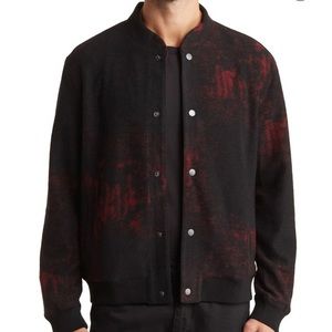 John Varvatos Jewell Regular Fit Baseball Jacket